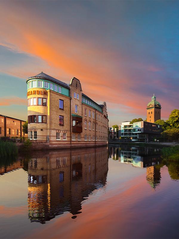 Vy över Viskan och Viskaholm